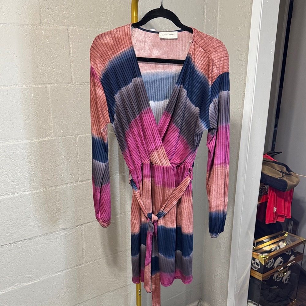 Multicolor Tie-Dye Dress